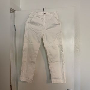 Everlane white Straight leg ankle pants